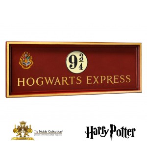 Large Sign Harry Potter Platform 9¾ Hogwarts Express